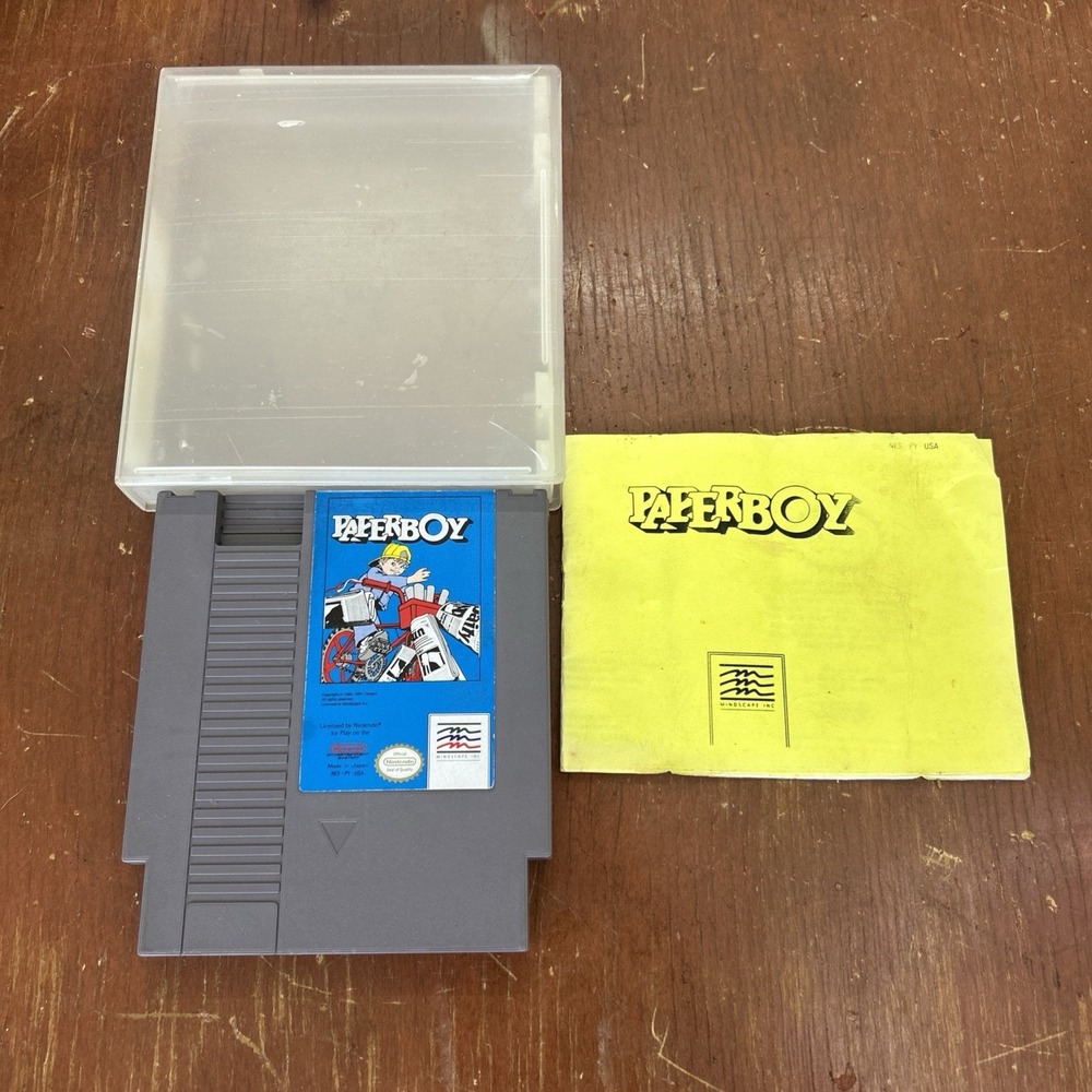 NES Paperboy (Nintendo Entertainment System) with Case & Manual
